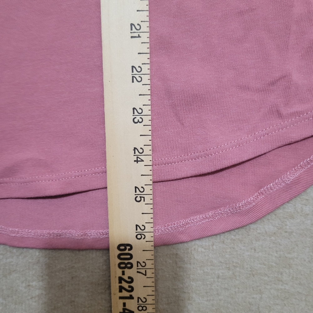 Daily Thread Blouse‎ Womens 1X Pink Popover Ruffle Neck New Boxy Feminine - Picture 6 of 6